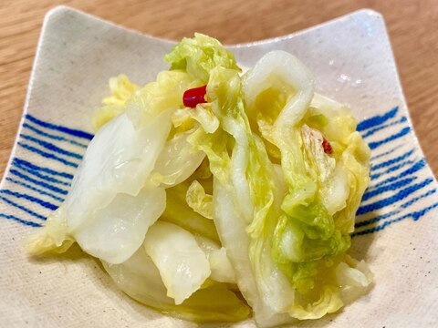 シンプル!粉末昆布だし白菜の漬け物